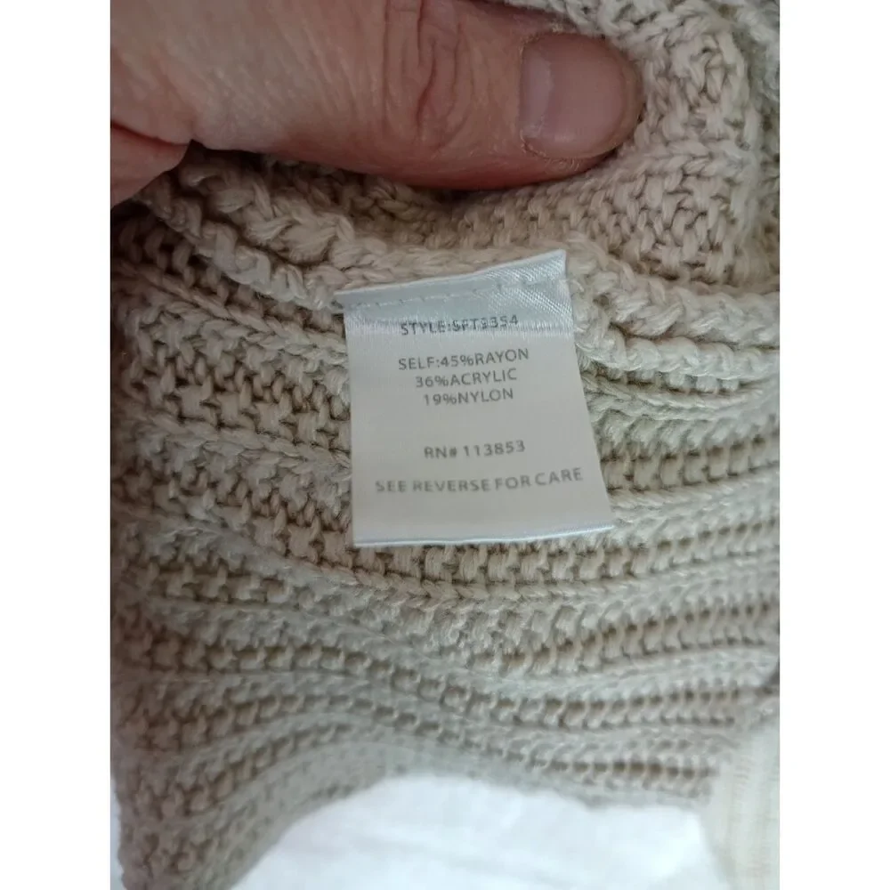 41 Hawthorn Girls XL Beige Textured Sweater